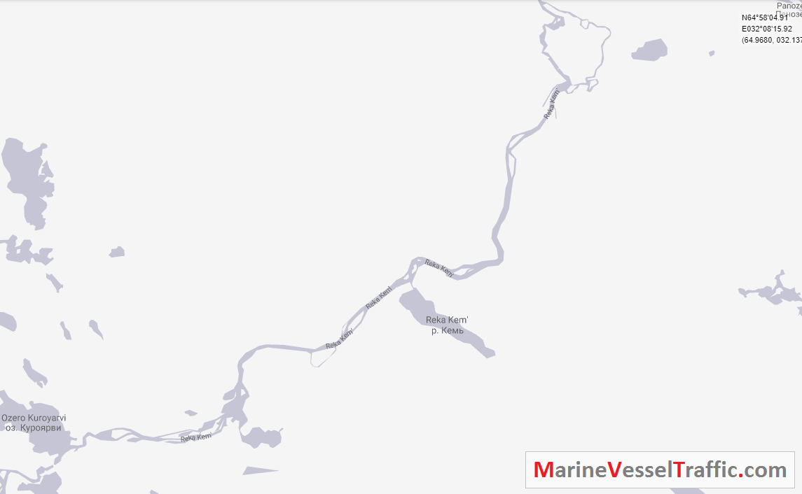 Live Marine Traffic, Density Map and Current Position of ships in KEM RIVER